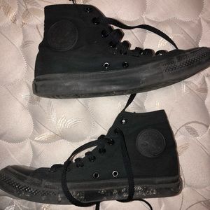 All Black Converse